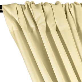 Poplin 110 Rod Pocket Curtains Ivory 2