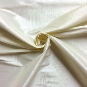 Stretch Taffeta Rod Pocket Curtains Ivory 3