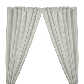 Stretch Taffeta Rod Pocket Curtains Ivory 1