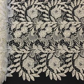 Tulip Guipure French Venice Lace Fabric SV571187 Ivory 1