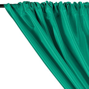 Stretch Taffeta Rod Pocket Curtains Jade 2