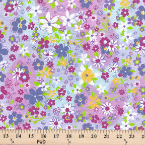 June Lilac Print Broadcloth Fabric SV574995 3