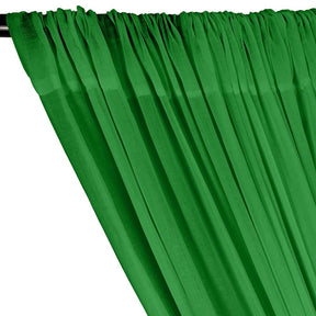 Cotton Voile Rod Pocket Curtains Kelly Green 2