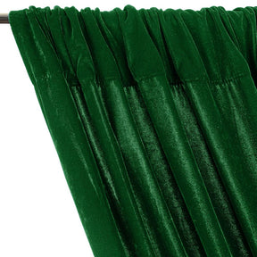 Micro Velvet Rod Pocket Curtains Kelly Green 2
