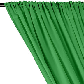 Peachskin Rod Pocket Curtains Kelly Green 2