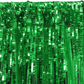 Rectangle Piano Sequins Rod Pocket Curtains Kelly Green 3