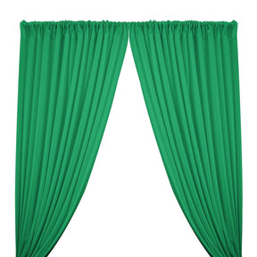 Scuba Double Knit Rod Pocket Curtains Kelly Green 1