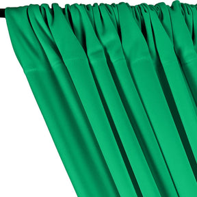 Scuba Double Knit Rod Pocket Curtains Kelly Green 2