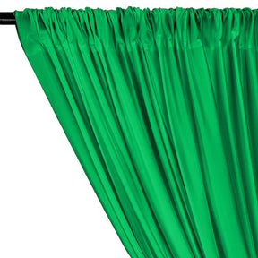 Shiny Milliskin Rod Pocket Curtains Kelly Green 2