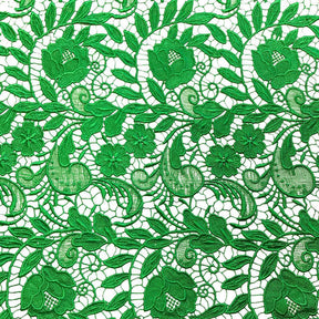 Tulip Guipure French Venice Lace Fabric SV574150 Kelly Green 2