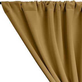 Neoprene Scuba Rod Pocket Curtains Khaki 1