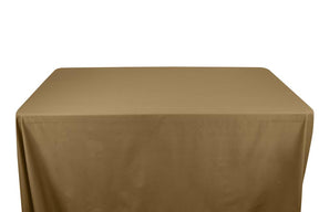 Stretch Broadcloth 6 Feet Banquet Table Covers Khaki 1