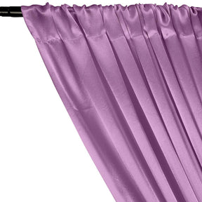 Crepe Back Satin Rod Pocket Curtains Lavender 2