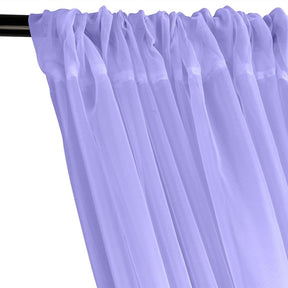 Sheer Voile Rod Pocket Curtains Lavender 2