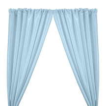 Stretch Taffeta Rod Pocket Curtains Light Blue 1
