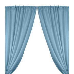 Twill Rod Pocket Curtains Light Blue 1