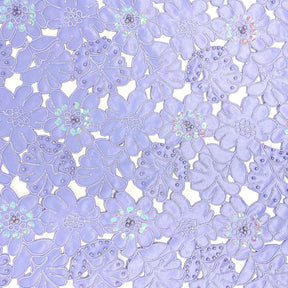 Lilac Matte Satin Corded Sequin Fabric SV576473 1