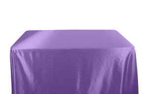 Stretch Charmeuse Satin 6 Feet Banquet Table Covers Lilac 1