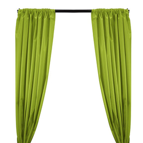 Ottertex Canvas Waterproof Rod Pocket Curtains Lime Green 1
