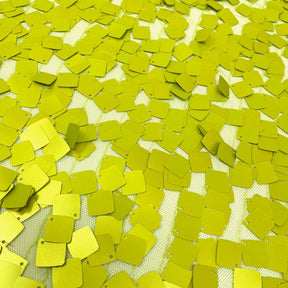 Square Dangling Sequins Fabric SV576597 Lime Green 1