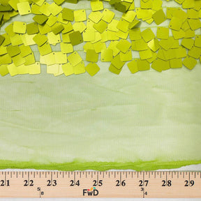 Square Dangling Sequins Fabric SV576597 Lime Green 4