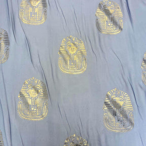 Metallic Foil Pharaoh Chiffon Fabric Group