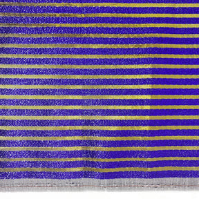 Metallic Foil Striped Brocade 45 Fabric SV576690 Royal/Gold 2