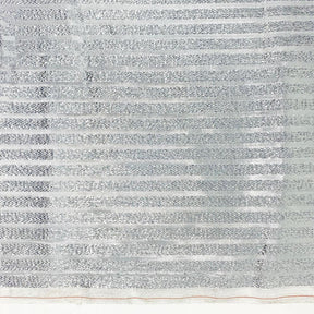 Metallic Foil Striped Brocade 45 Fabric SV576691 Silver/Silver 2