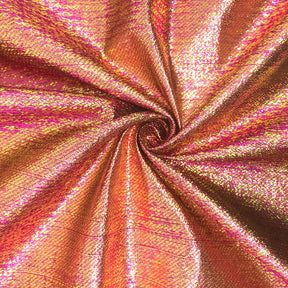 Metallic Two Tone Foil Brocade Fabric SV576297 Gold/Fuchsia 1