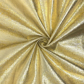 Metallic Two Tone Foil Brocade Fabric SV576304 Gold/Silver 1