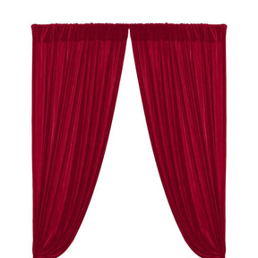 Micro Velvet Rod Pocket Curtains Fuchsia 1