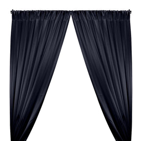 Crepe Back Satin Rod Pocket Curtains Midnight  1