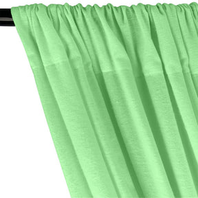 Cotton Flannel Rod Pocket Curtains Mint 2