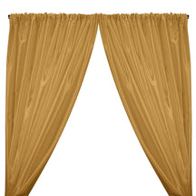Charmeuse Satin Rod Pocket Curtains Mist Gold 1