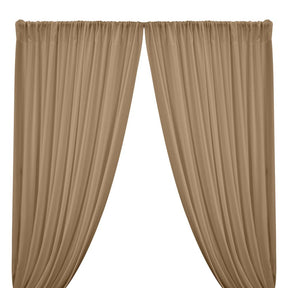 Rayon Challis Rod Pocket Curtains Mocha Image 1