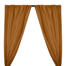 Silk Dupioni 54 Rod Pocket Curtains Mocha 1