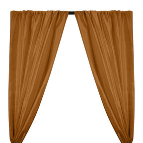 Silk Dupioni 54 Rod Pocket Curtains Mocha 1
