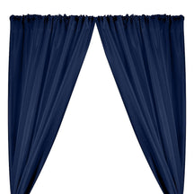 Polyester Dupioni Rod Pocket Curtains Navy Blue 164 Navy 1