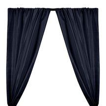 Silk Dupioni 54 Rod Pocket Curtains Navy 1