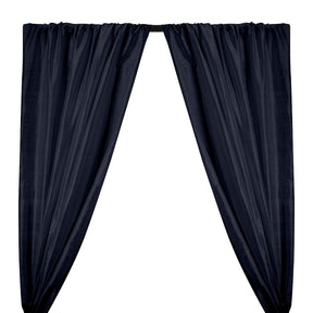 Silk Dupioni 54 Rod Pocket Curtains Navy 1