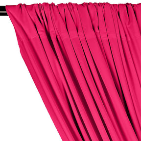 Matte Milliskin Rod Pocket Curtains Neon Fuchsia 2