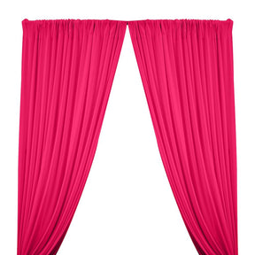 Matte Milliskin Rod Pocket Curtains Neon Fuchsia 1