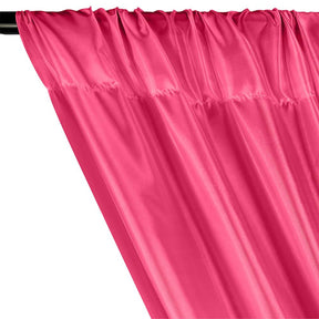Poly China Silk Lining Rod Pocket Curtains Neon Fuchsia 2