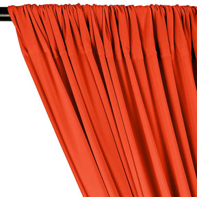 Ity Stretch Knit Jersey Rod Pocket Curtains Neon Orange 2