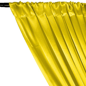 Crepe Back Satin Rod Pocket Curtains Neon Yellow 2