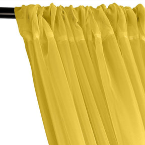 Sheer Voile Rod Pocket Curtains Neon Yellow 2