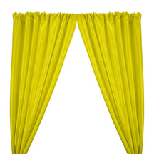 Stretch Taffeta Rod Pocket Curtains Neon Yellow 1