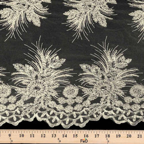 Gloriosa Bridal Lace Beaded Fabric SV573431 Off White 4
