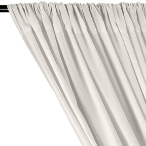 Peachskin Rod Pocket Curtains Off White 2