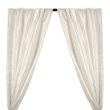 Silk Dupioni 54 Rod Pocket Curtains Off White 1